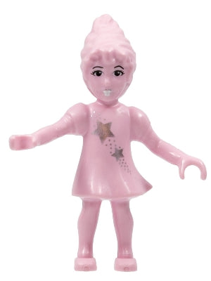 Preowned LEGO® Minifigure – Belville belvfairy10 Belville Fairy Pink w/Stars Pattern
