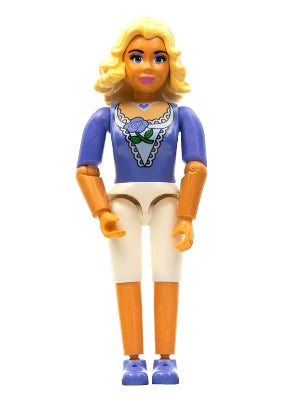 Preowned LEGO® Minifigure – Belville belvfemale18 Belville Female White Shorts Medium Viole