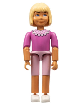Preowned LEGO® Minifigure – Belville belvfemale21 Belville Female Pink Shorts Dark Pink Shi