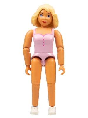 Preowned LEGO® Minifigure – Belville belvfemale23 Belville Female Pink Swimsuit Light Yello