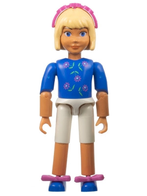 Preowned LEGO® Minifigure – Belville belvfemale35a Belville Female White Shorts Blue Shirt