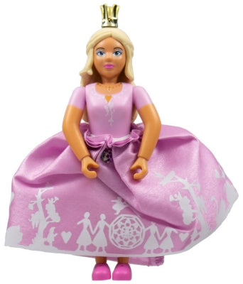 Preowned LEGO® Minifigure – Belville belvfemale39a Belville Female Princess Pink Top Yellow