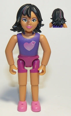 Preowned LEGO® Minifigure – Belville belvfemale43 Belville Female Magenta Shorts Dark Purpl