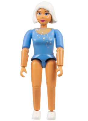Preowned LEGO® Minifigure – Belville belvfemale49 Belville Female Medium Blue Top w/Silver