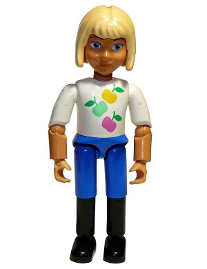 Preowned LEGO® Minifigure – Belville belvfemale59 Belville Female Horse Rider Blue Shorts W