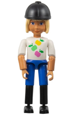 Preowned LEGO® Minifigure – Belville belvfemale59a Belville Female Horse Rider Blue Shorts