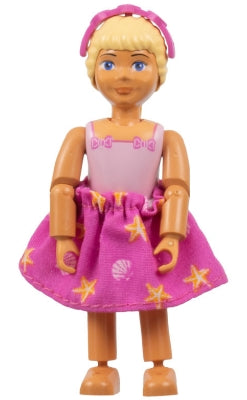 Preowned LEGO® Minifigure – Belville belvfemale60a Belville Female Pink Swimsuit w/Square N
