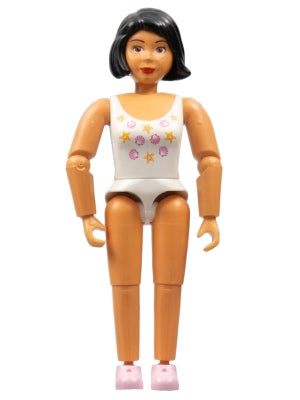 Preowned LEGO® Minifigure – Belville belvfemale61 Belville Female White Swimsuit w/Shells a