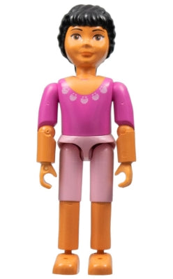 Preowned LEGO® Minifigure – Belville belvfemale70 Belville Female Dark Pink Top w/Shell dec