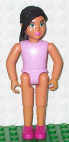 Preowned LEGO® Minifigure – Belville belvfemale72 Belville Female Girl w/Bright Pink Top Ma