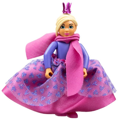 Preowned LEGO® Minifigure – Belville belvfemale74a Belville Female Girl Dark Purple Top Mag