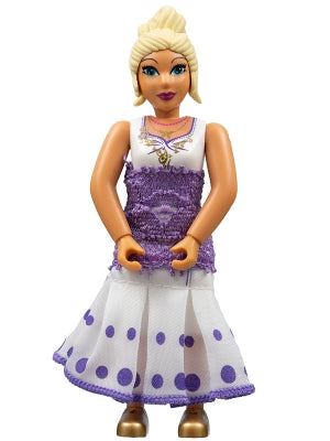 Preowned LEGO® Minifigure – Belville belvfemale79a Belville Female White Top w/Dark Purple