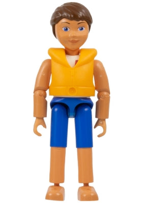 Preowned LEGO® Minifigure – Belville belvmale10a Belville Male Blue Shorts White Shirt w/Ki
