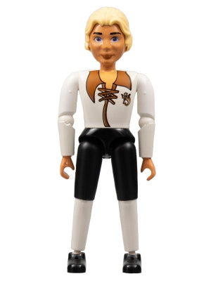 Preowned LEGO® Minifigure – Belville belvmale11 Belville Male Prince Justin White Shirt w/L