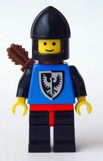 Preowned LEGO® Minifigure – Castle cas005 Black Falcon Black Legs w/Red Hips Black Chin-Gua