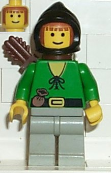Preowned LEGO® Minifigure – Castle cas008 Dark Forest Forestman 3 w/Quiver