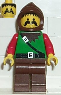 Preowned LEGO® Minifigure – Castle cas010 Dark Forest Forestman 4 Brown Legs