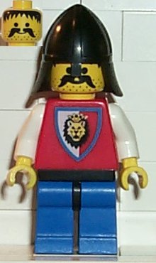 Preowned LEGO® Minifigure – Castle cas064 Royal Knights Knight 3 Black Neck-Protector