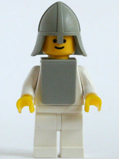 Preowned LEGO® Minifigure – Castle cas084a Classic Yellow Castle Knight White