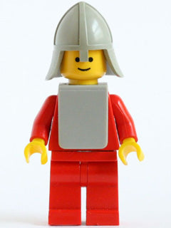 Preowned LEGO® Minifigure – Castle cas088a Classic Yellow Castle Knight Red