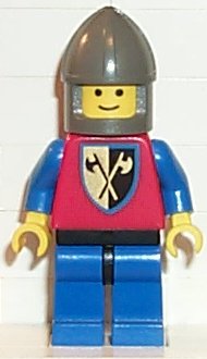 Preowned LEGO® Minifigure – Castle cas107 Crusader Axe Blue Legs w/Black Hips Dark Gray Chi