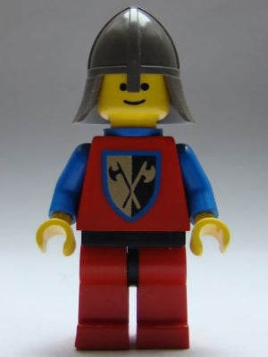 Preowned LEGO® Minifigure – Castle cas111a Crusader Axe Red Legs w/Black Hips Dark Gray Nec