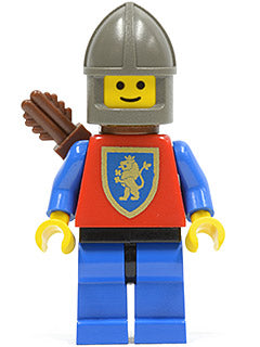 Preowned LEGO® Minifigure – Castle cas113a Crusader Lion Blue Legs w/Black Hips Dark Gray C