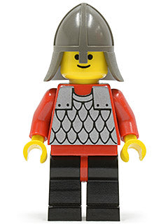 Preowned LEGO® Minifigure – Castle cas148 Scale Mail Red w/Red Arms Black Legs w/Red Hips D