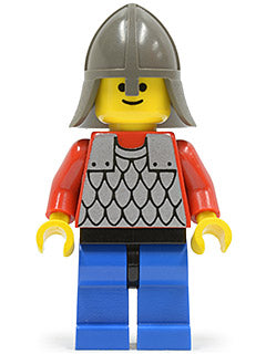 Preowned LEGO® Minifigure – Castle cas155 Scale Mail Red w/Red Arms Blue Legs w/Black Hips