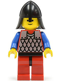 Preowned LEGO® Minifigure – Castle cas164 Scale Mail Red w/Blue Arms Red Legs w/Black Hips