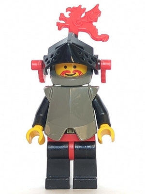Preowned LEGO® Minifigure – Castle cas168 Breastplate Armor over Black Dark Gray Helmet Bla