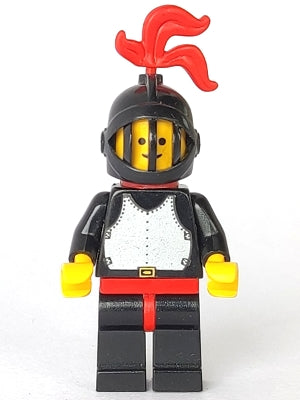 Preowned LEGO® Minifigure – Castle cas175 Breastplate Black Black Legs w/Red Hips Black Gri