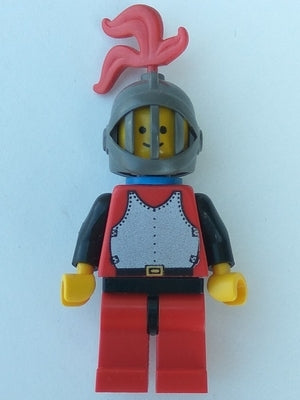 Preowned LEGO® Minifigure – Castle cas193 Breastplate Red w/Black Arms Red Legs w/Black Hip