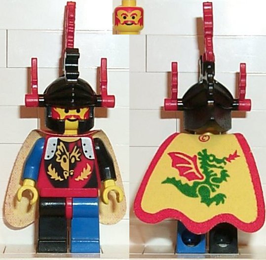 Preowned LEGO® Minifigure – Castle cas219 Dragon Knights Dragon Master Red Plumes Dragon Ca