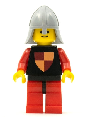 Preowned LEGO® Minifigure – Castle cas229 Classic Knights Tournament Knight Black Red Legs
