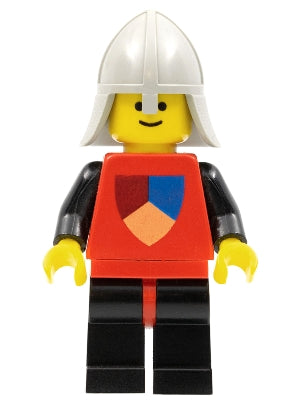 Preowned LEGO® Minifigure – Castle cas230 Classic Knights Tournament Knight Red Black Legs