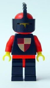 Preowned LEGO® Minifigure – Castle cas232 Classic Knights Tournament Knight Black Black Leg