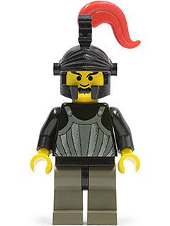 Preowned LEGO® Minifigure – Castle cas243 Fright Knights Knight 1 Black Dragon Helmet Red P
