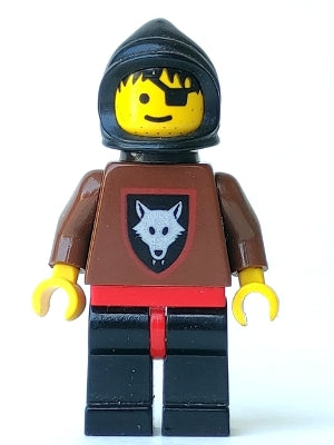 Preowned LEGO® Minifigure – Castle cas251 Wolfpack Eye Patch Brown Arms and Black Legs Blac