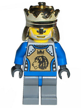 Preowned LEGO® Minifigure – Castle cas258a Knights Kingdom II King Mathias w/Blue Arms
