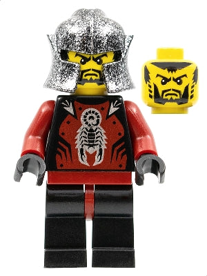 Preowned LEGO® Minifigure – Castle cas273 Knights Kingdom II Shadow Knight Speckle Black-Si