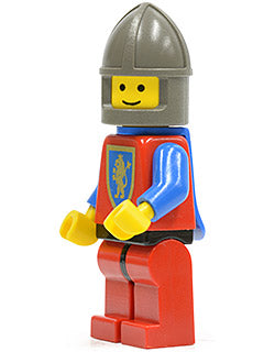 Preowned LEGO® Minifigure – Castle cas289 Crusader Lion Red Legs w/Black Hips Dark Gray Chi
