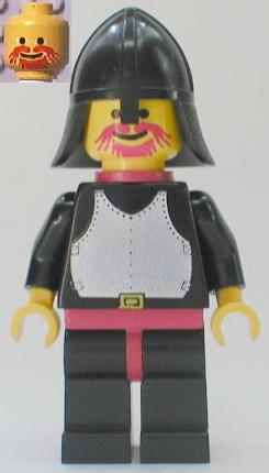 Preowned LEGO® Minifigure – Castle cas322 Breastplate Black Black Legs w/Red Hips Black Nec