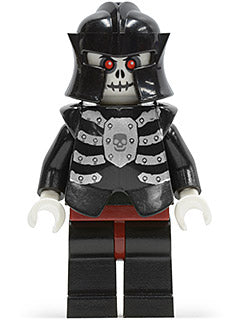 Preowned LEGO® Minifigure – Castle cas330 Fantasy Era Skeleton Warrior 4 White Black Breast
