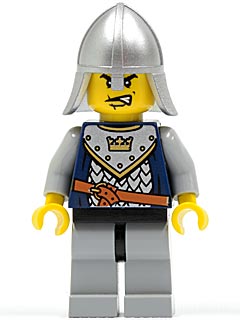Preowned LEGO® Minifigure – Castle cas338 Fantasy Era Crown Knight Scale Mail w/Crown Helme