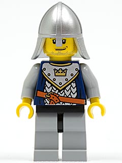 Preowned LEGO® Minifigure – Castle cas342 Fantasy Era Crown Knight Scale Mail w/Crown Helme