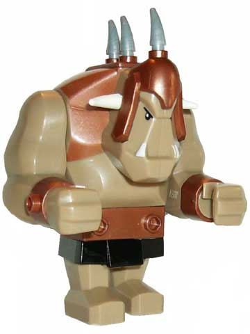 Preowned LEGO® Minifigure – Castle cas358 Fantasy Era Troll Dark Tan w/Copper Armor