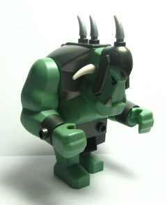 Preowned LEGO® Minifigure – Castle cas376 Fantasy Era Troll Sand Green w/Pearl Dark Gray Ar