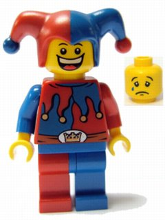 Preowned LEGO® Minifigure – Castle cas403a Fantasy Era Jester (Dual Sided Head)