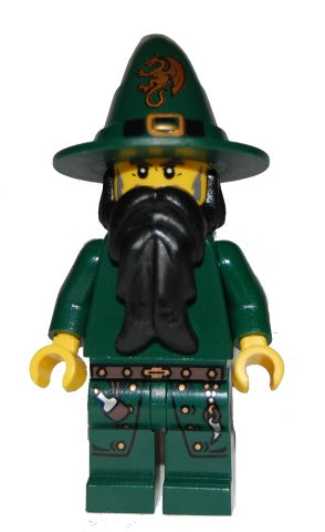 Preowned LEGO® Minifigure – Castle cas435 Kingdoms Dark Green Wizard